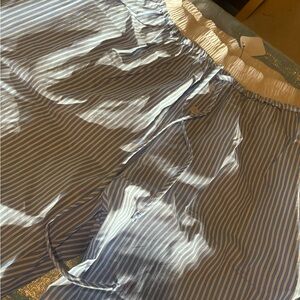 Blue‎ and White Striped Pants